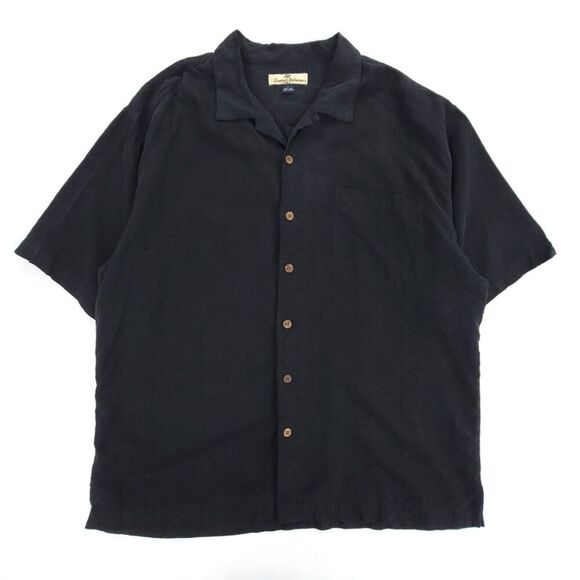 TOMMY BAHAMA Silk Button Down Hawaiian Christmas Novelty Embroidered Shirt XL - Picture 4 of 8